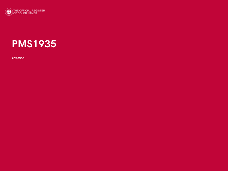 #C10538 - PMS1935 color image