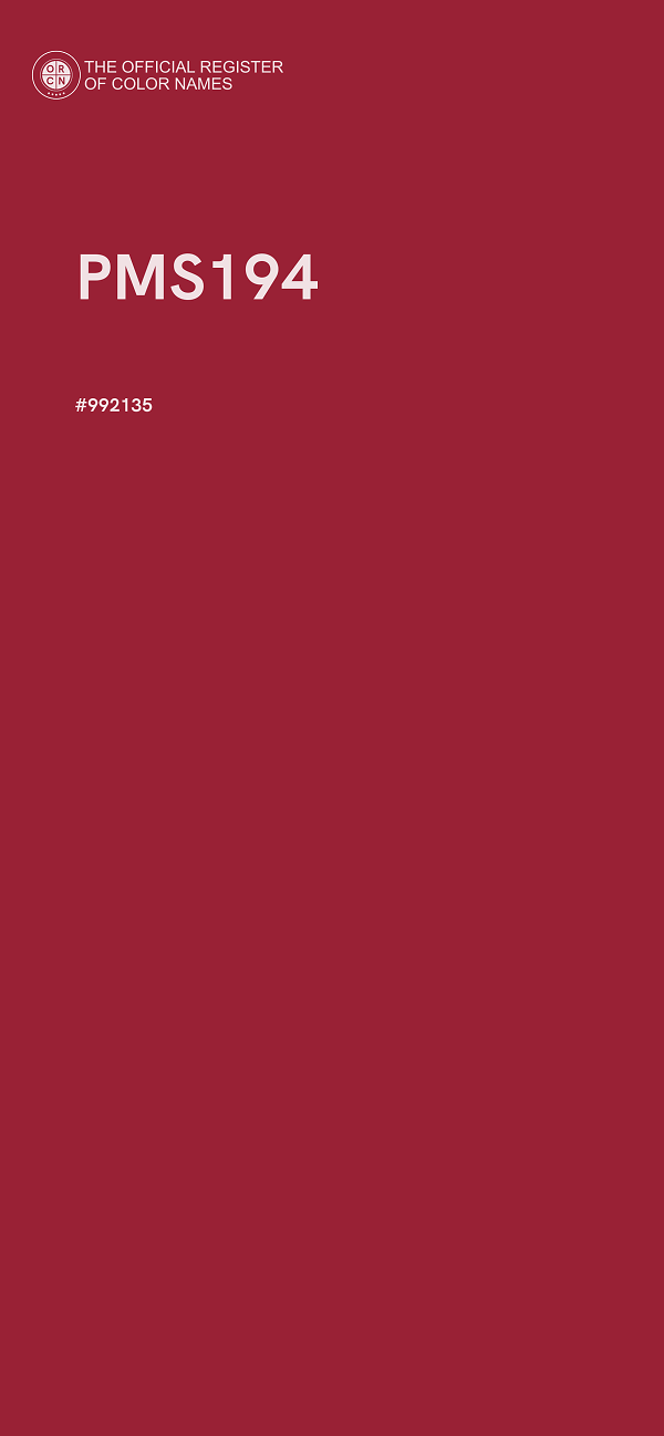 #992135 - PMS194 color image