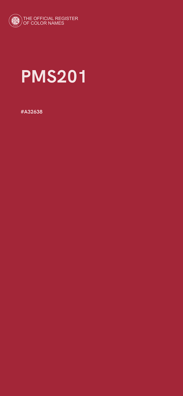 #A32638 - PMS201 color image