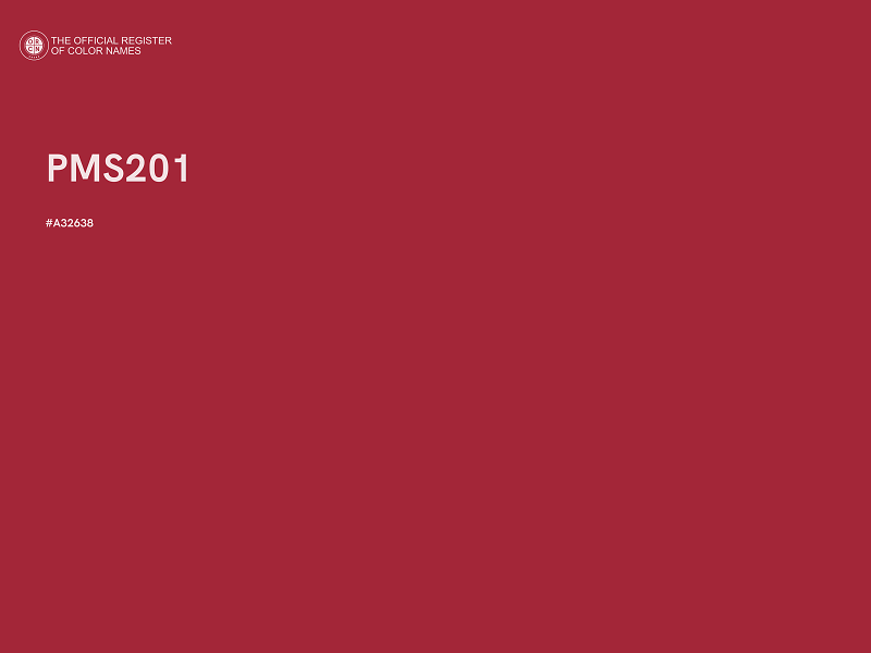 #A32638 - PMS201 color image