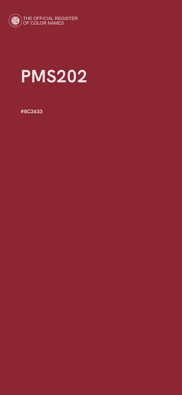 #8C2633 - PMS202 color image