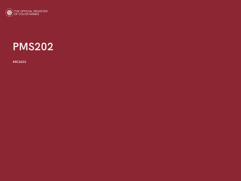 #8C2633 - PMS202 color image