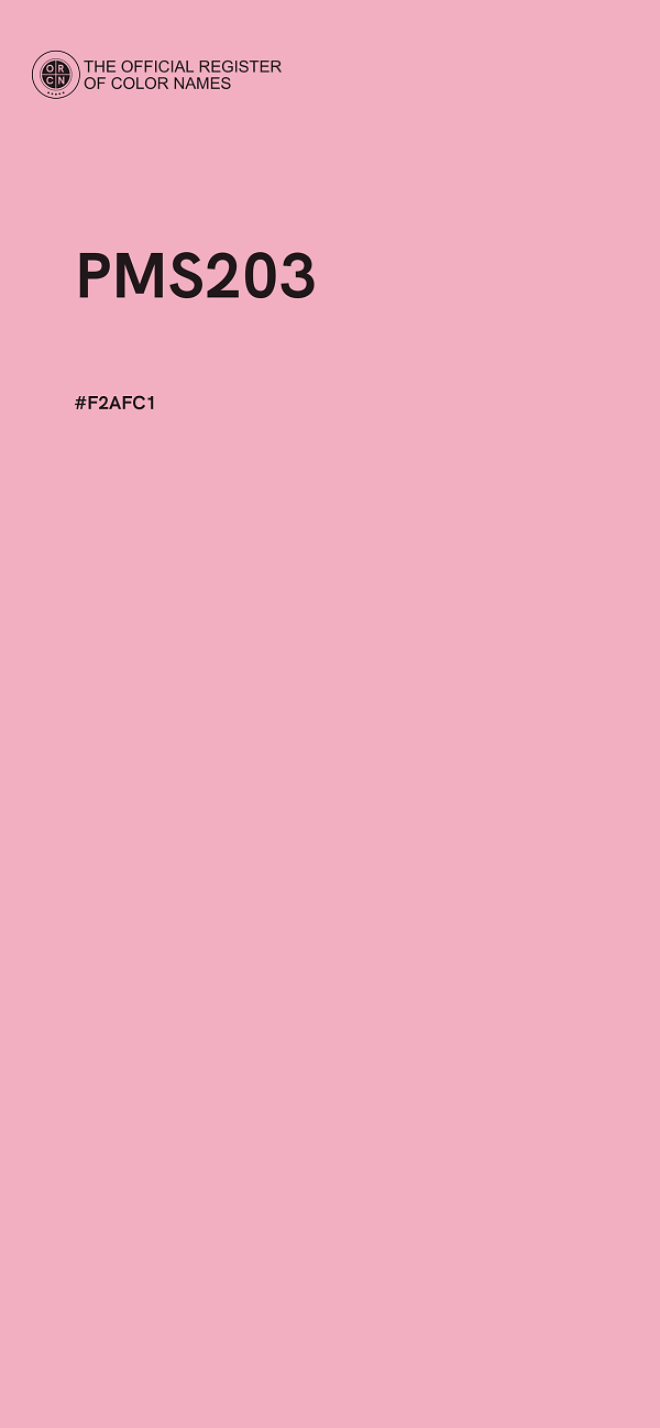 #F2AFC1 - PMS203 color image