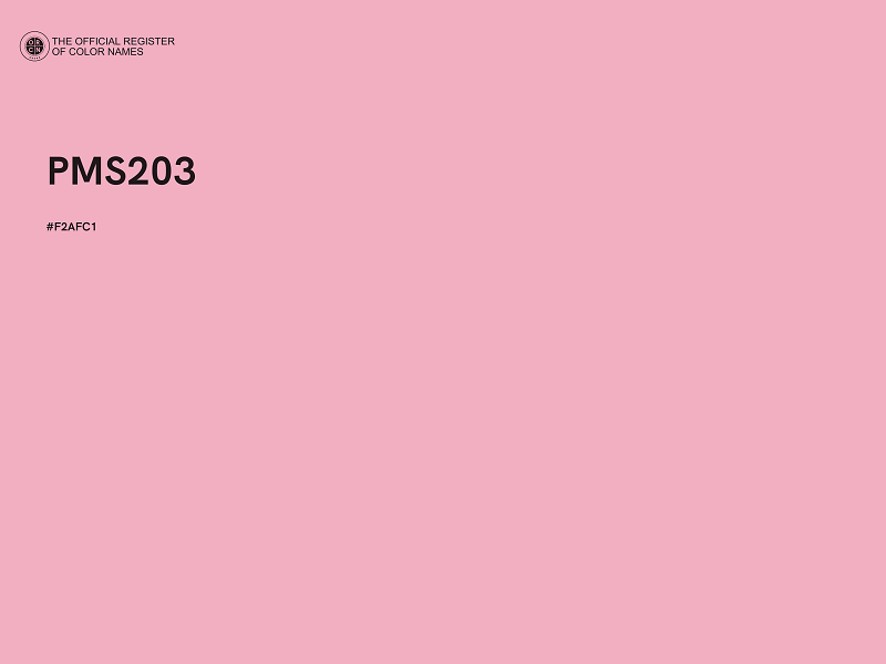 #F2AFC1 - PMS203 color image