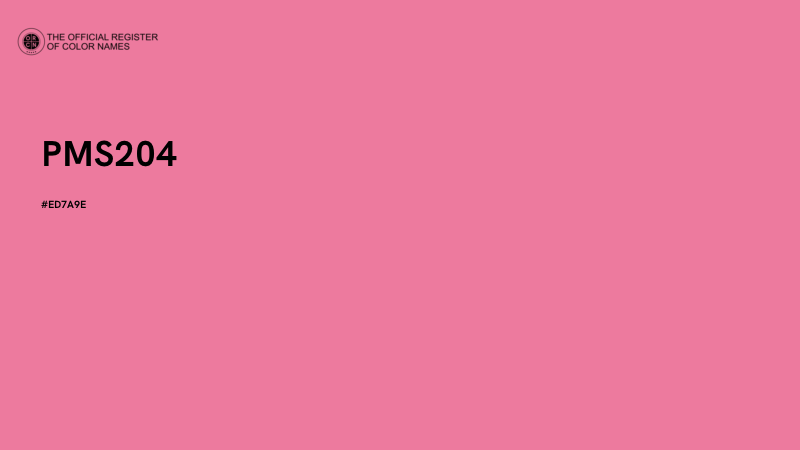 #ED7A9E - PMS204 color image