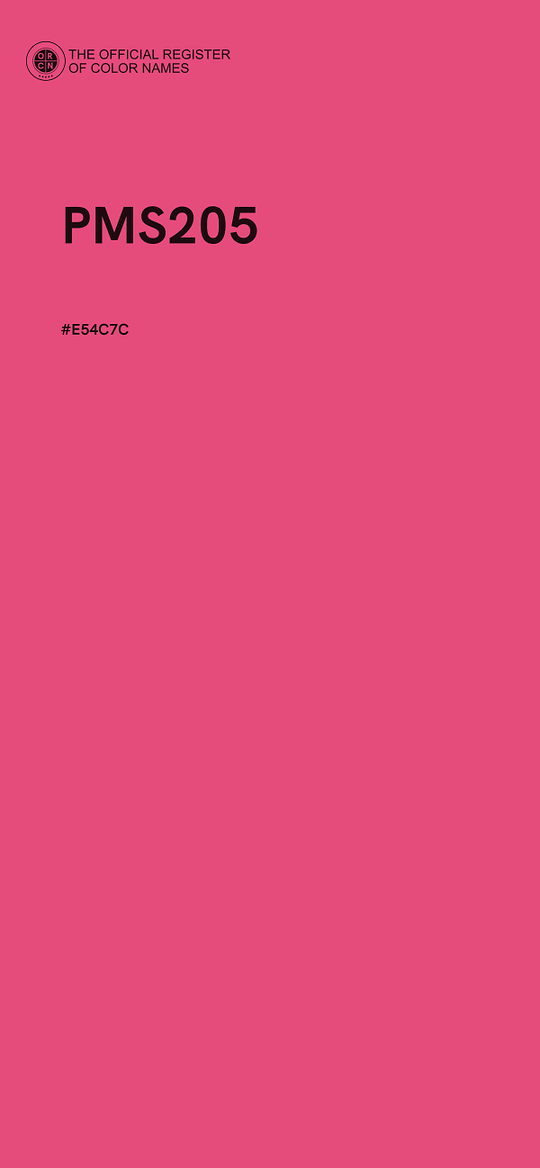 #E54C7C - PMS205 color image