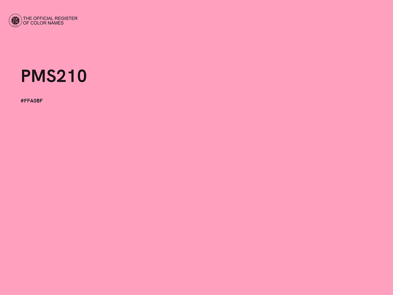 #FFA0BF - PMS210 color image
