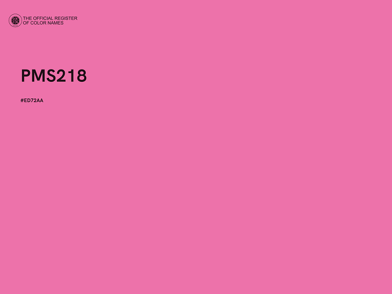 #ED72AA - PMS218 color image