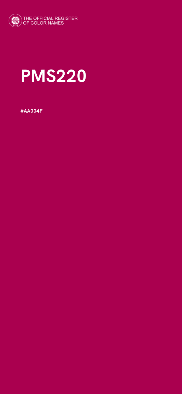#AA004F - PMS220 color image