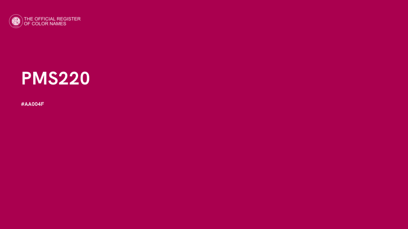 #AA004F - PMS220 color image