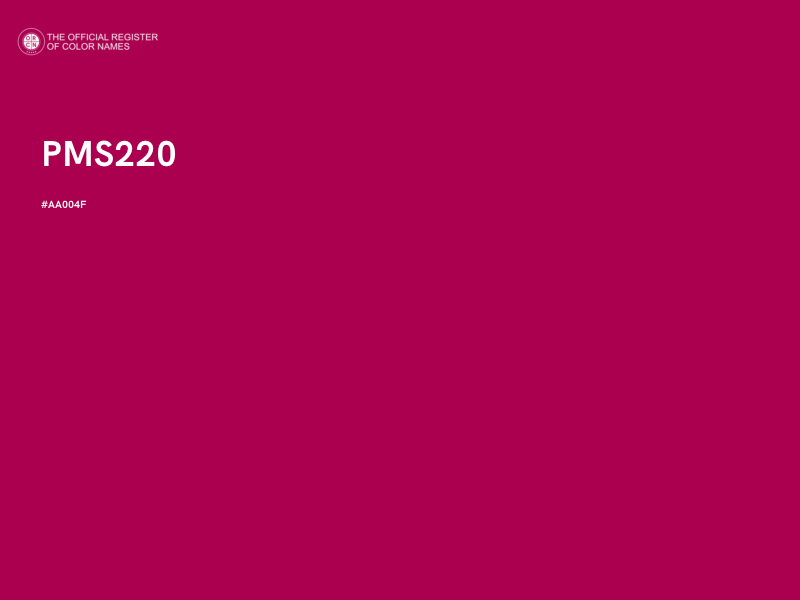 #AA004F - PMS220 color image