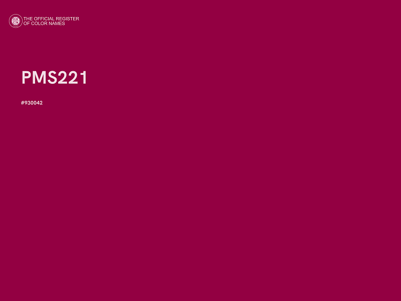 #930042 - PMS221 color image