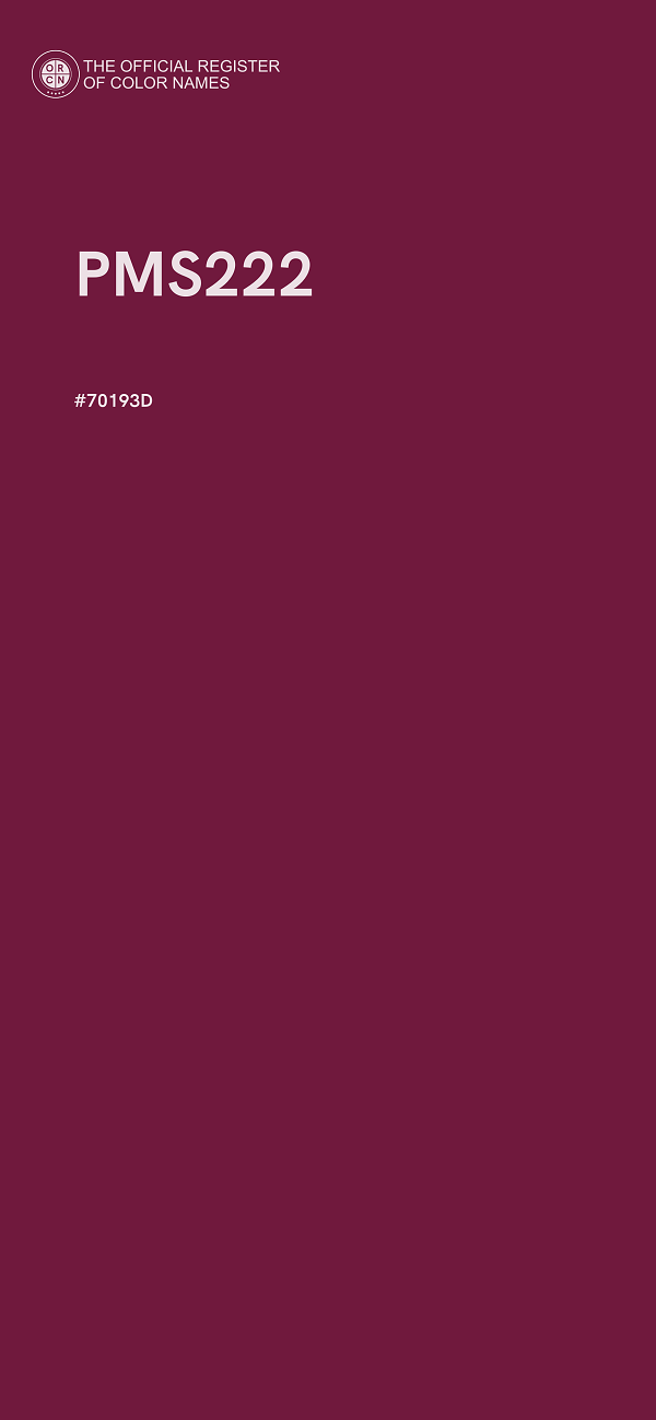 #70193D - PMS222 color image
