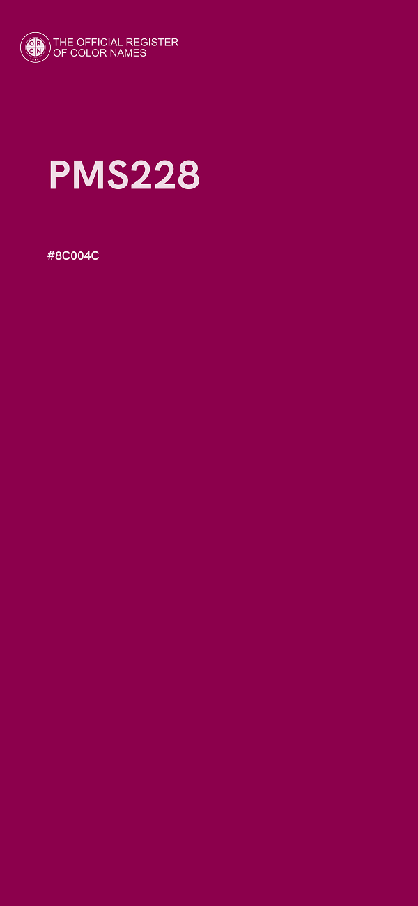 #8C004C - PMS228 color image