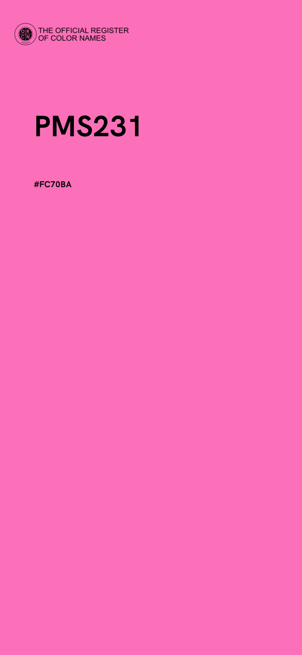 #FC70BA - PMS231 color image