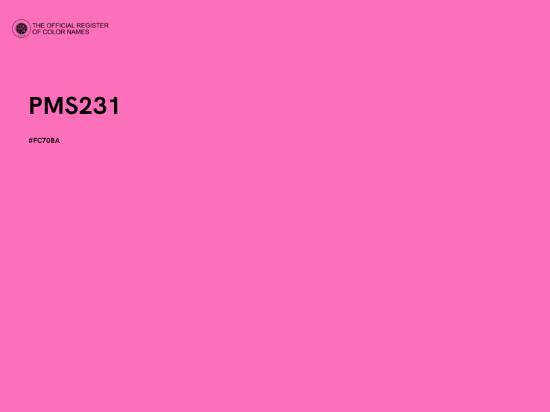 #FC70BA - PMS231 color image