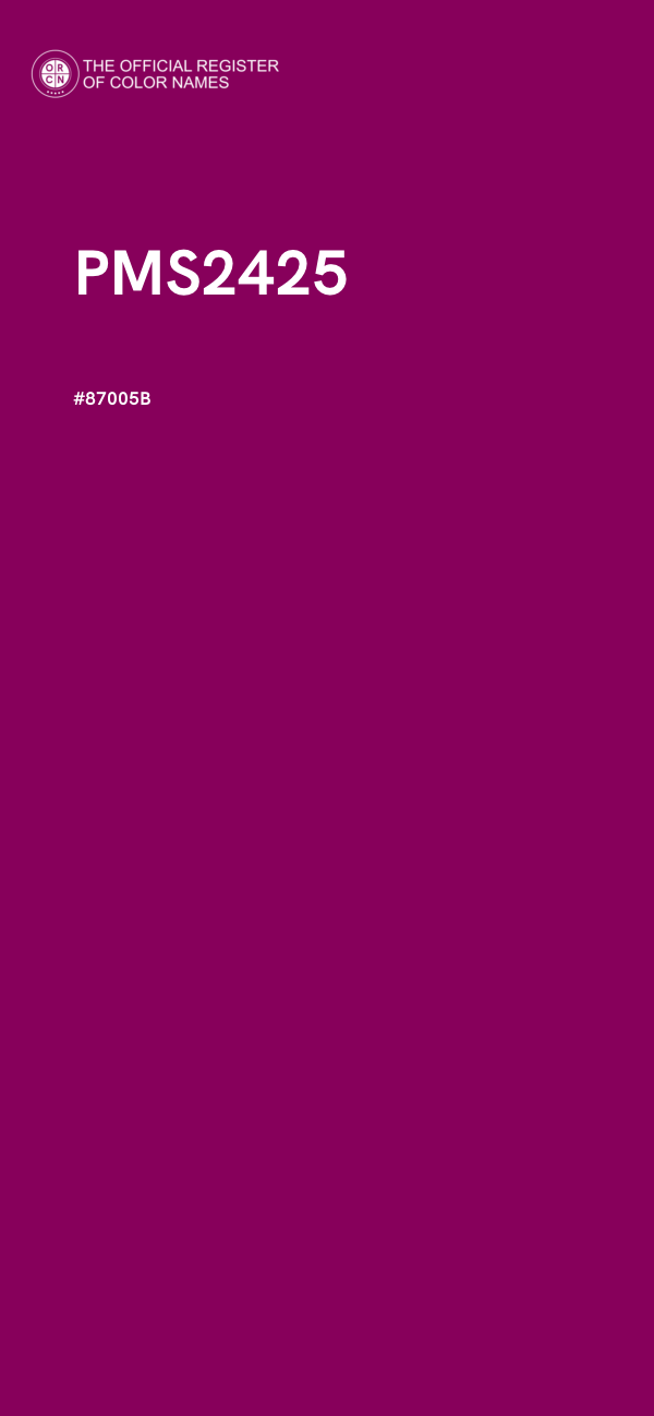 #87005B - PMS2425 color image