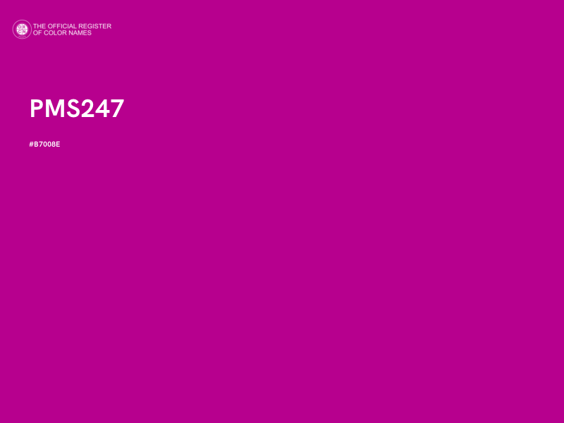 #B7008E - PMS247 color image