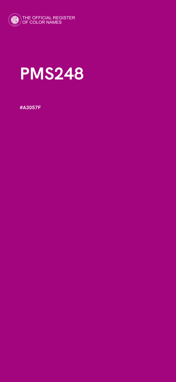 #A3057F - PMS248 color image