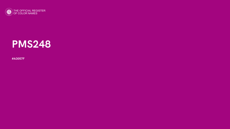 #A3057F - PMS248 color image