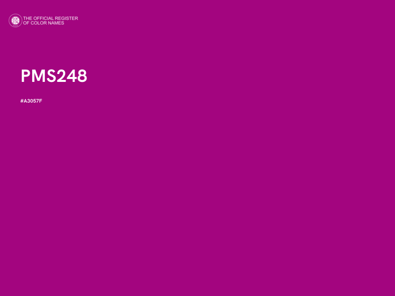 #A3057F - PMS248 color image