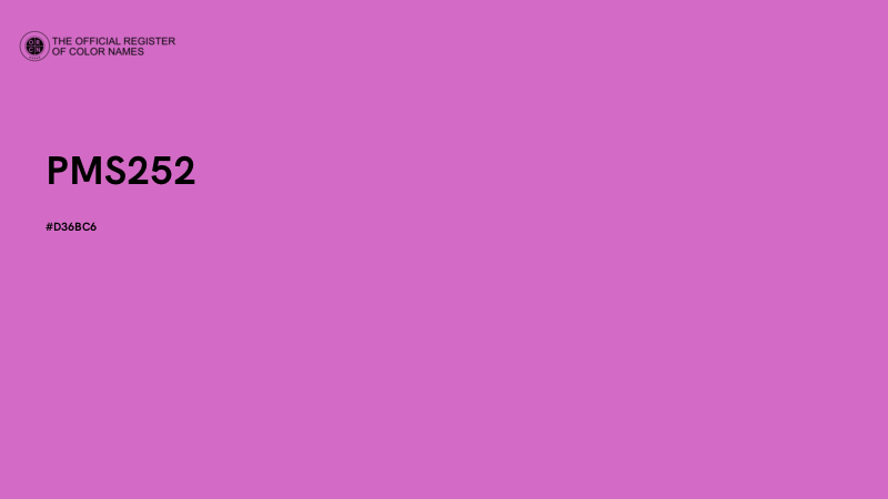 #D36BC6 - PMS252 color image