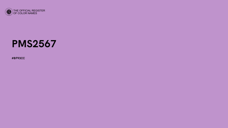 #BF93CC - PMS2567 color image