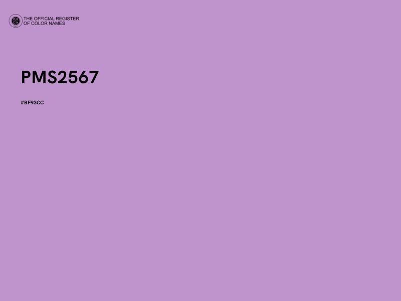 #BF93CC - PMS2567 color image