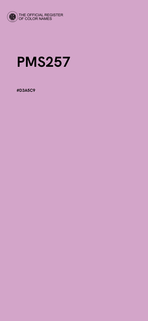 #D3A5C9 - PMS257 color image