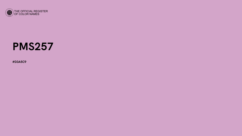 #D3A5C9 - PMS257 color image