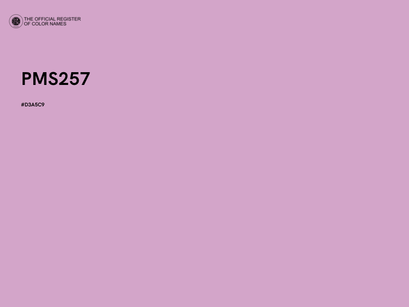 #D3A5C9 - PMS257 color image