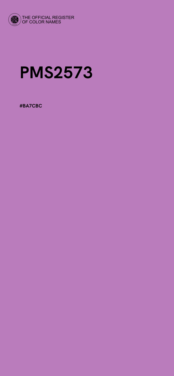 #BA7CBC - PMS2573 color image