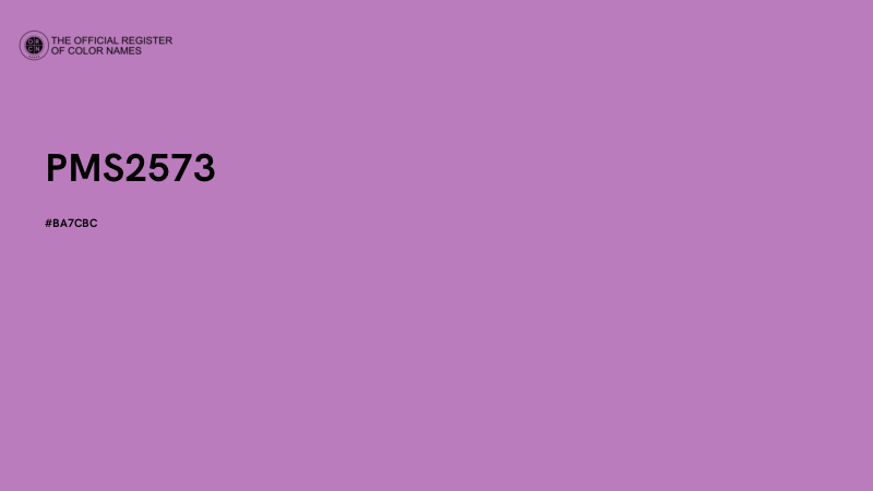 #BA7CBC - PMS2573 color image