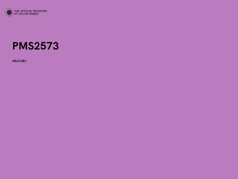 #BA7CBC - PMS2573 color image