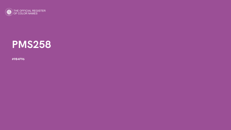 #9B4F96 - PMS258 color image
