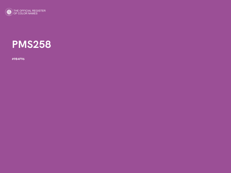 #9B4F96 - PMS258 color image