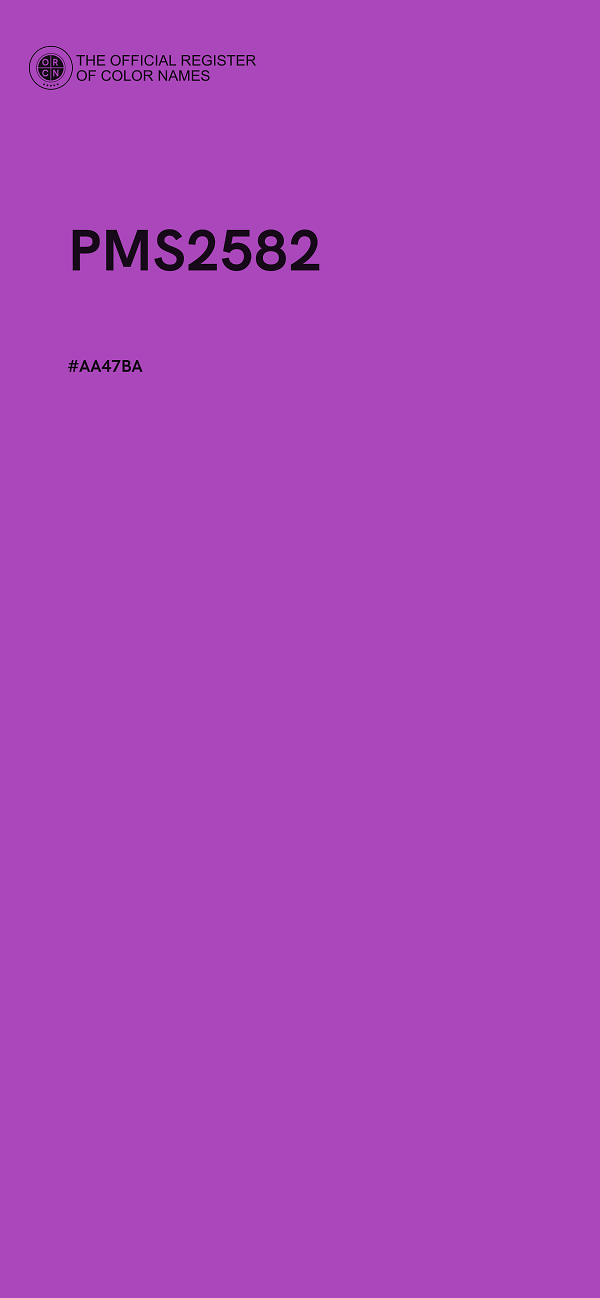 #AA47BA - PMS2582 color image