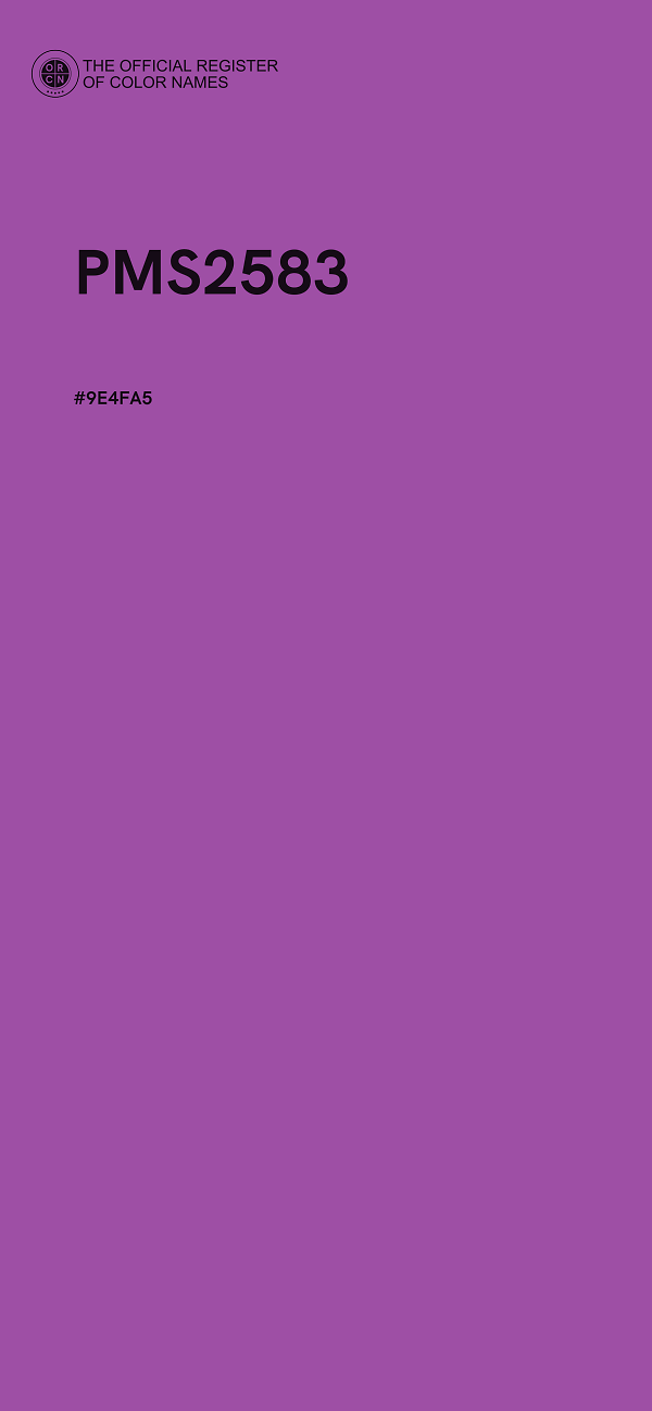 #9E4FA5 - PMS2583 color image