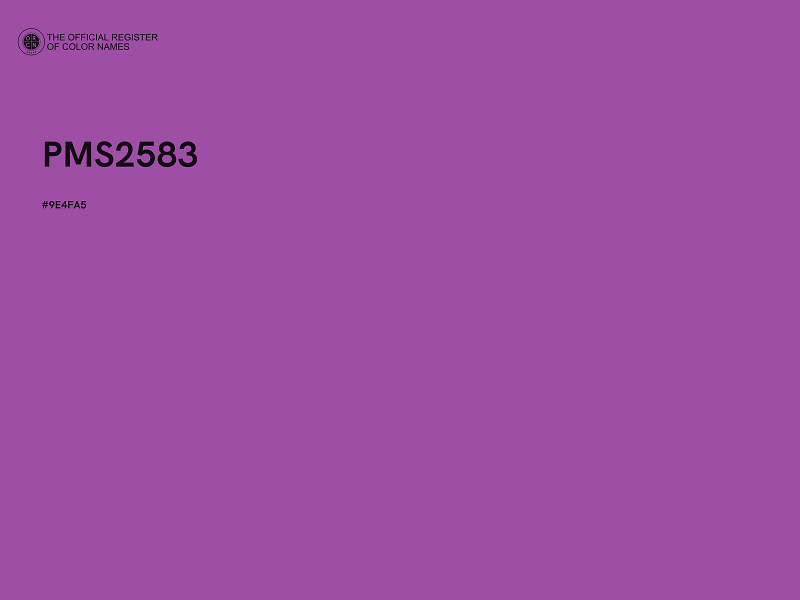 #9E4FA5 - PMS2583 color image