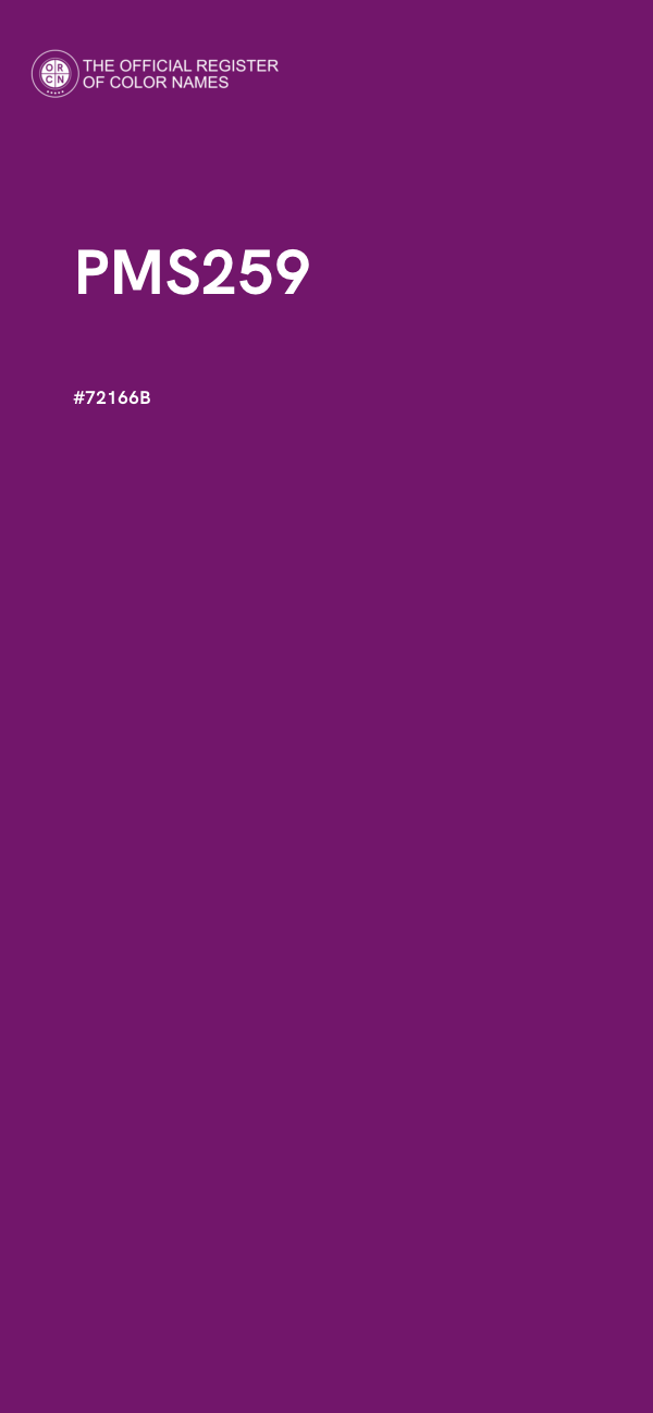 #72166B - PMS259 color image