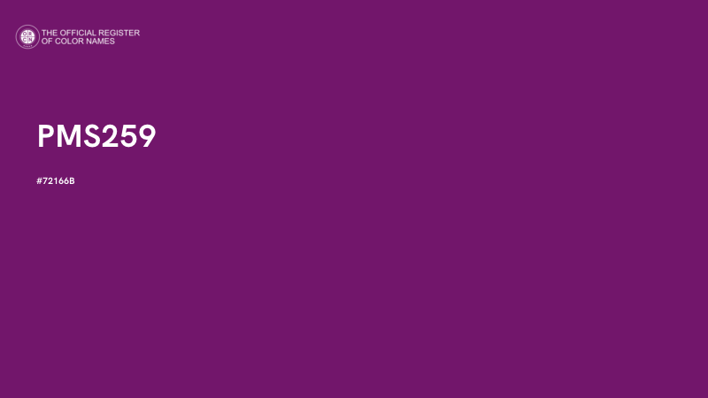#72166B - PMS259 color image