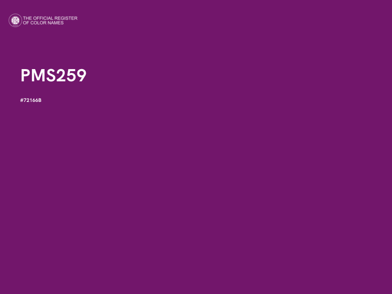 #72166B - PMS259 color image