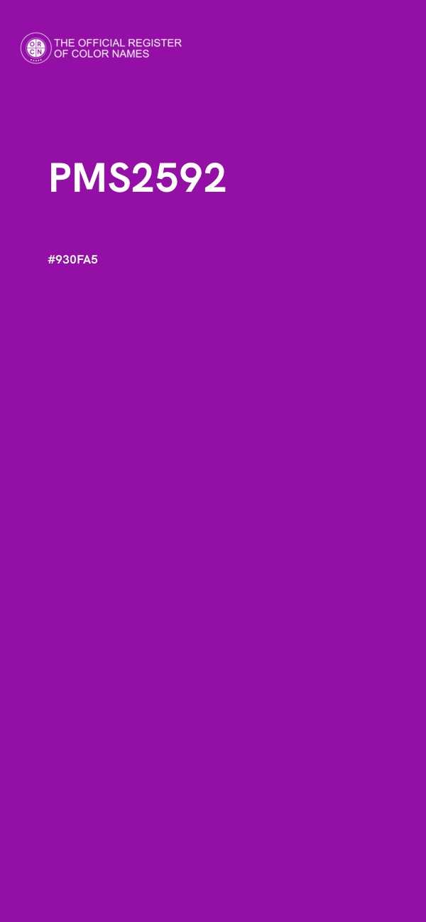 #930FA5 - PMS2592 color image