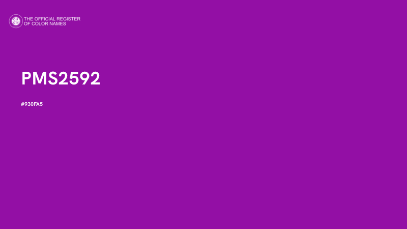 #930FA5 - PMS2592 color image