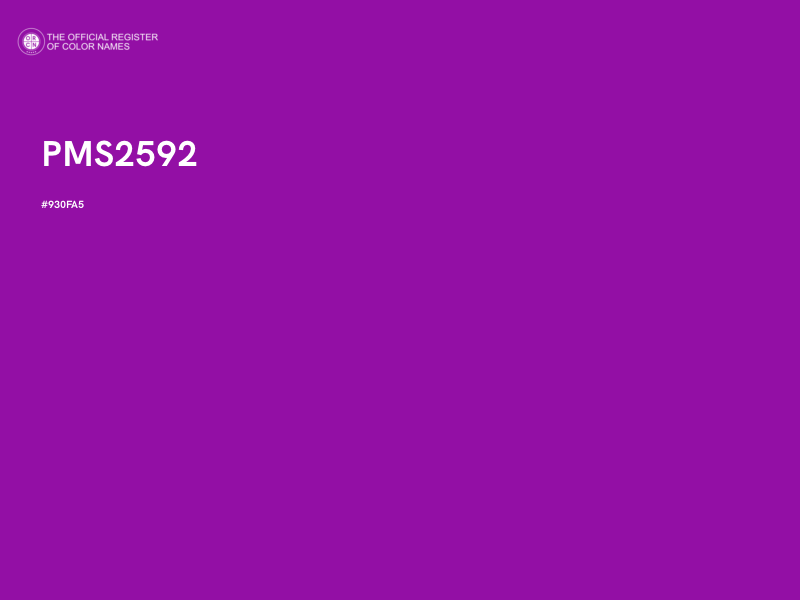 #930FA5 - PMS2592 color image