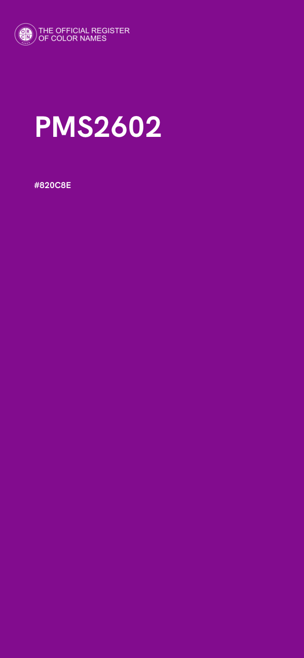 #820C8E - PMS2602 color image