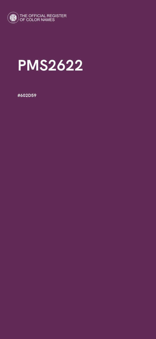 #602D59 - PMS2622 color image