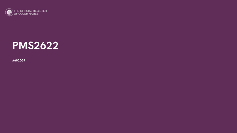 #602D59 - PMS2622 color image
