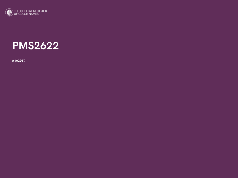 #602D59 - PMS2622 color image