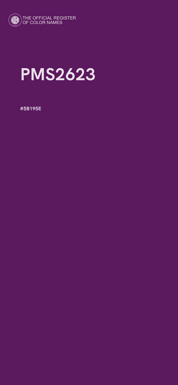 #5B195E - PMS2623 color image